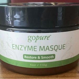 GoPure Restorative Enzyme Face Mask Active Fruit Enzymes Glycolic Acid - 4 oz